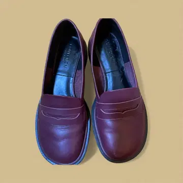 가격 인하 찰스 앤 키이스 빨간색 벽돌색 로퍼 24.5cm