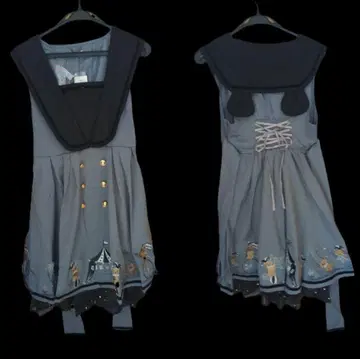 Amavel Starry Bear Circus 오버롤 스커트