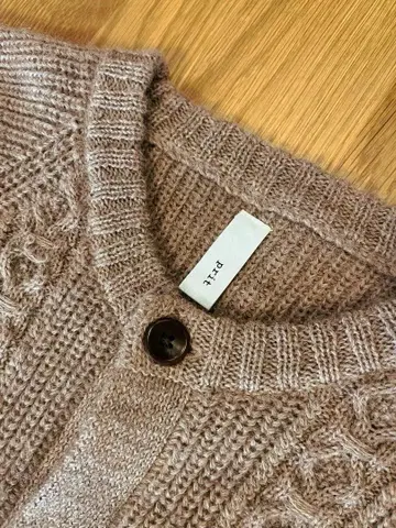 prit 케이블 니트 가디건 (브라운 계열)