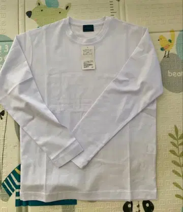 유나이티드 애로우즈 화이트 컬러 롱 T