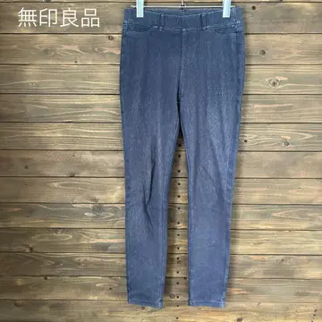 [무인양품] 네이비 스키니 팬츠 스트레치 팬츠 M