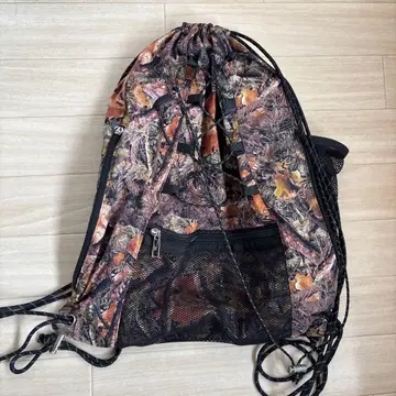 카모 패턴 드로우 스트링 냅색