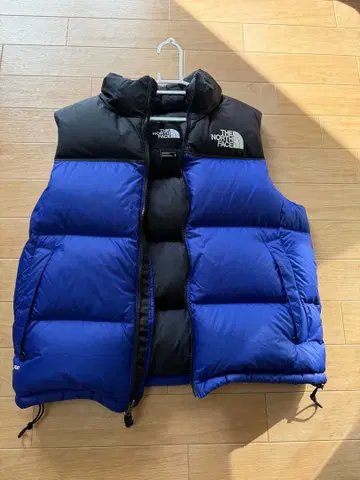 THE NORTH FACE 다운 베스트 M 파랑 블랙