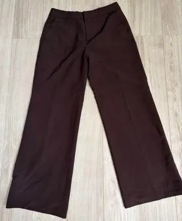 다크 브라운 와이드 팬츠 사이즈 40