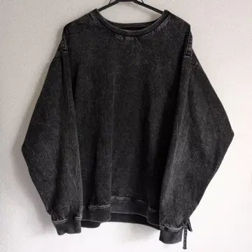 ZARA 블랙 데님 맨투맨