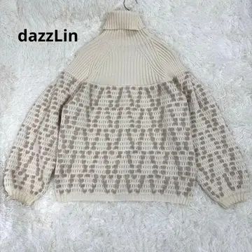 더즈린 터틀넥 니트 스웨터 크림색 [ F ] 약간 도톰함