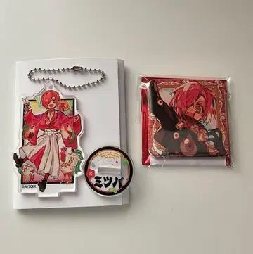 미츠바 아크릴 스탠드 키링 스퀘어 캔뱃지