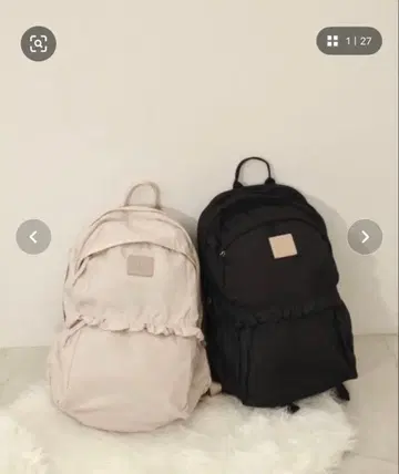 mellowneon 프릴 백팩 럭색 백팩