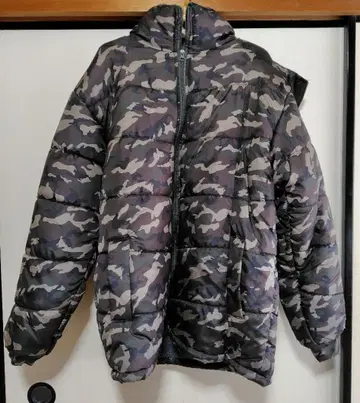 CRAZY BOMB 카모 패턴 나일론 자켓 L 사이즈