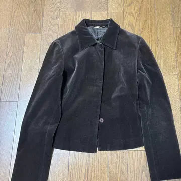 블랙 코듀로이 숏 자켓