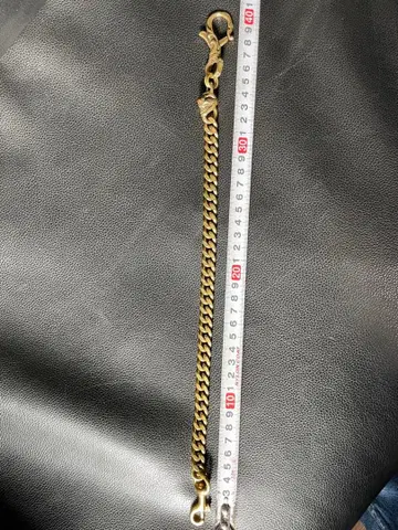 스컬 모티브 지갑 체인 [ 놋쇠 ]