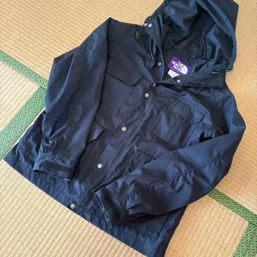 THE NORTH FACE 마운틴 후드티 블랙 퍼플 라벨 L