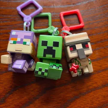 마인크래프트 키링 3개 세트