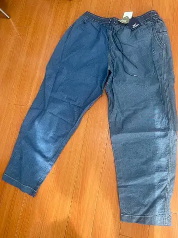 짐 마스터 샴브레이 테이퍼드 팬츠 L