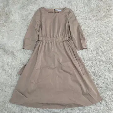 UNTITLED 언타이틀 리오셀 플레어 원피스 베이지