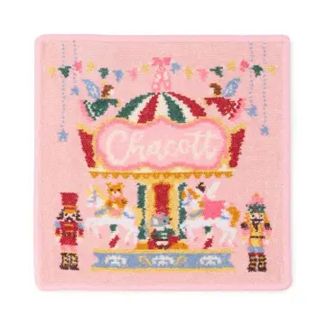 페이러 차코트 콜라보 NUTCRACKER 손수건 핑크 테두리