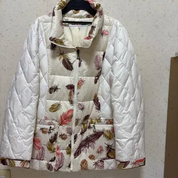 LEONARD SPORT 깃털 무늬 다운 자켓 40