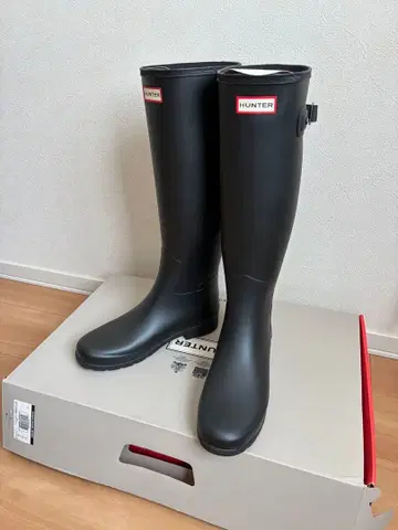 HUNTER 블랙 장화 새상품급