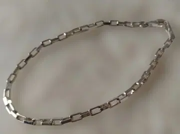 실버 925 스퀘어 체인 3mm 팔찌 각인 주얼리