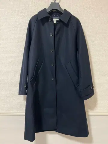 PUBLIC TOKYO S140 멜톤 오버 사이즈 스텐카라 코트