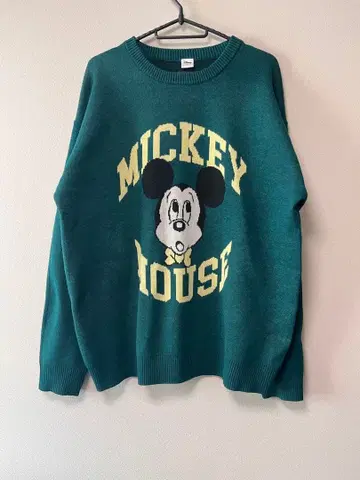 미키마우스 자수 니트 스웨터 L 사이즈
