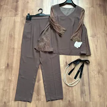 새상품 rire fete 셋업 스콧 클럽 상의&팬츠&펄