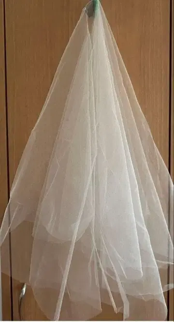 웨딩 베일 화이트 튤