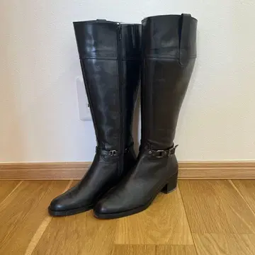 여성용 롱 부츠 블랙 23cm EE