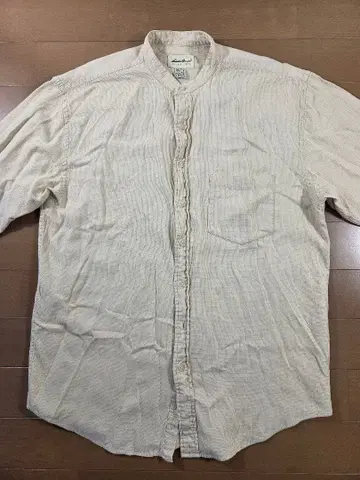 에디바우어 노카라 셔츠 베이지