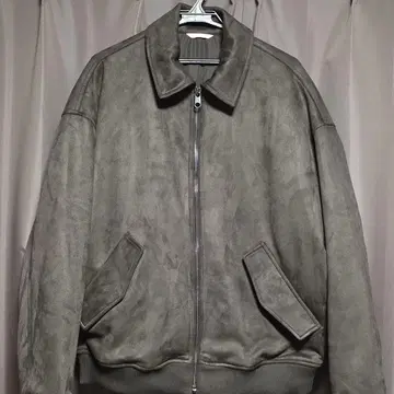 ZARA 페이크 스웨이드 퀼팅 자켓 XL 브라운