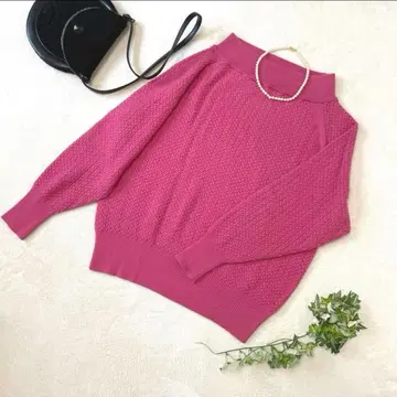 새상품 IENA 이에나 니트 울 핑크 프리 사이즈