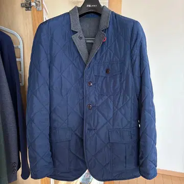 TOMMY HILFIGER 퀼팅 자켓 M 리버서블 네이비