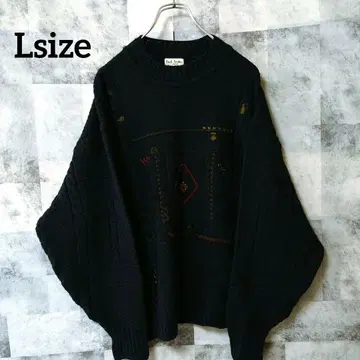 Paul Smith London L사이즈 하이 게이지 니트 네이비