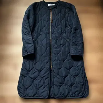 네이비 퀼팅 코트