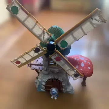 귀중한 오리지널 스머프 풍차 오두막 완품 빈티지