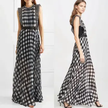 새상품, 미사용 Self-portrait 셀프 포트레이트 맥시 드레스