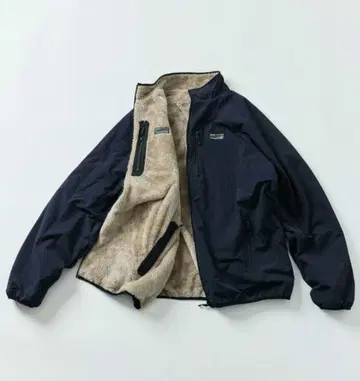 한정판 전개 릴랙스 핏 나일론 플리스 리버서블 블루종 아우터