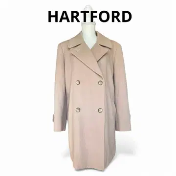 [빅 사이즈] HARTFORD 베이지 울 코트 13호 2XL