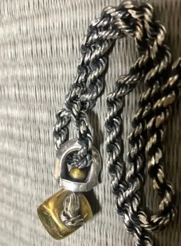 galcia 기도하는 손 다이스 & 초와이드 로프 체인 새상품급