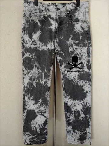 Roen x Semantic design 발염 가공 스트레이트 데님