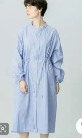 GYMPHLEX 1906 스트라이프 셔츠 코트 원피스