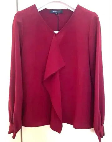 M-PREMIER 버건디 블라우스