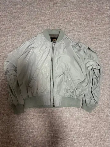 알파인더스트리 크롭 블루종 MA-1 벌룬 슬리브