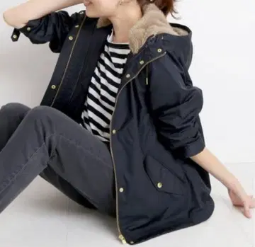 슬로브 이에나 에코 퍼 라이너 포함 후드 블루종 마운틴 파카