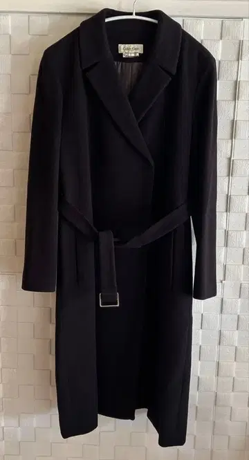 캘빈 클라인 다크 네이비 롱 코트