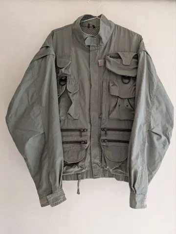 낚시용 자켓 그레이 다기능 포켓