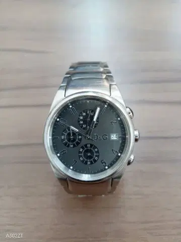 작동 D&G 크로노그래프 쿼츠 손목시계 그레이 잡화