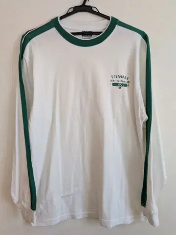 TOMMY HILLFIGER 긴팔 티셔츠 화이트/그린