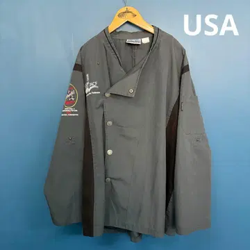 USA 구제 의류 빈티지 셰프 셔츠 코크 자켓 요리 의류 기업 이벤트