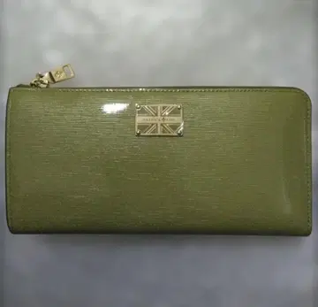 라이트 그린 계통 L자 지퍼 장지갑 패트릭 콕스 미사용 새상품